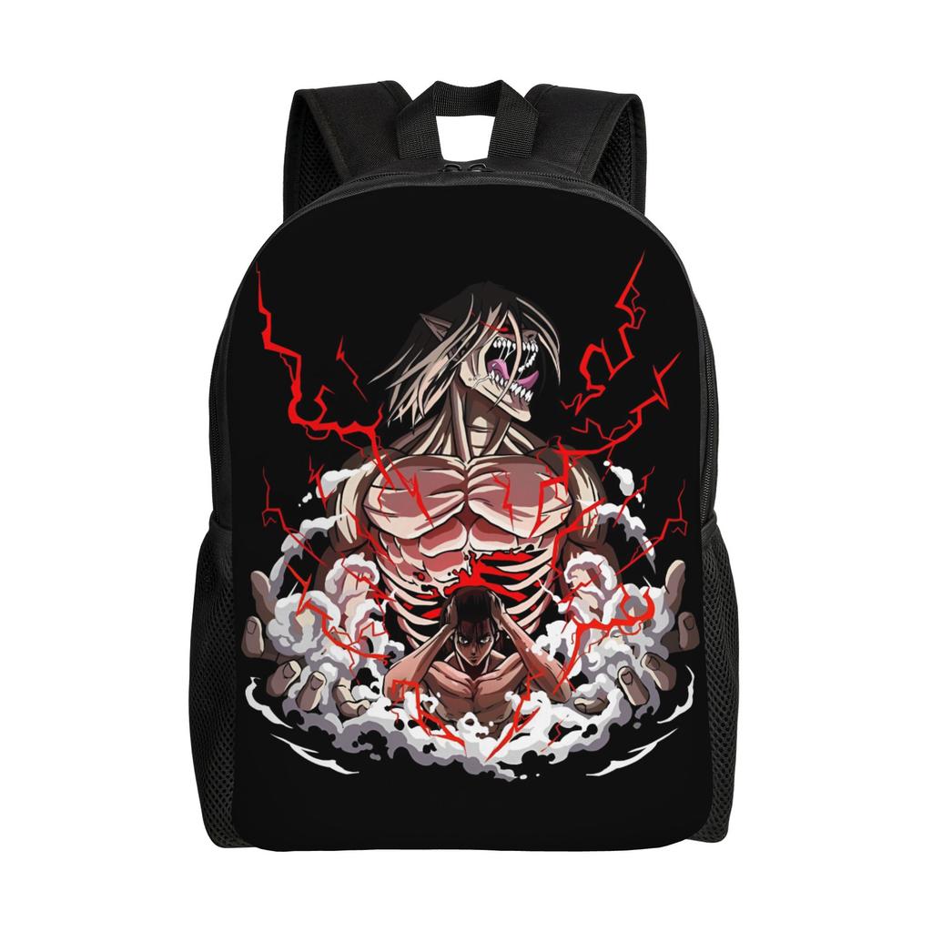3D Printing Attack On Titans Backpack for Boys Girls Manga School College Travel Bags Women Men Bookbag Fits 15 Inch Laptop