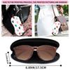 1Pcs Soft Sunglasses Case,Neoprene Zipper Glasses Pouch,Portable Eyeglasses Ba