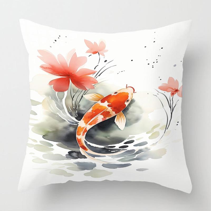 Meereslebewesen Thema Kissenbezug Zuhause Wohnzimmer Sofa Dekorative Kissenhülle 45X 5cm 50X 50cm Maschinenwaschbar Strandstil