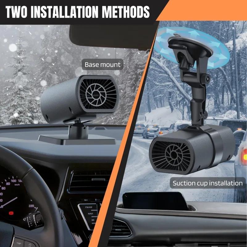 12V 200W Defrosting Demister Car Heater Fans Defogger Windshield Frost Snow Mist Removal Heating Dryer Window Car Accessory