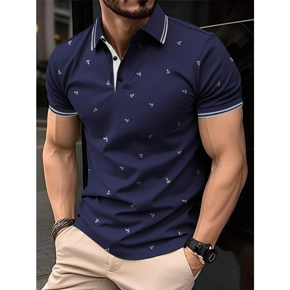 

Summer new men s short sleeved POLO shirt, casual and fashionable, soft and breathable 5XL