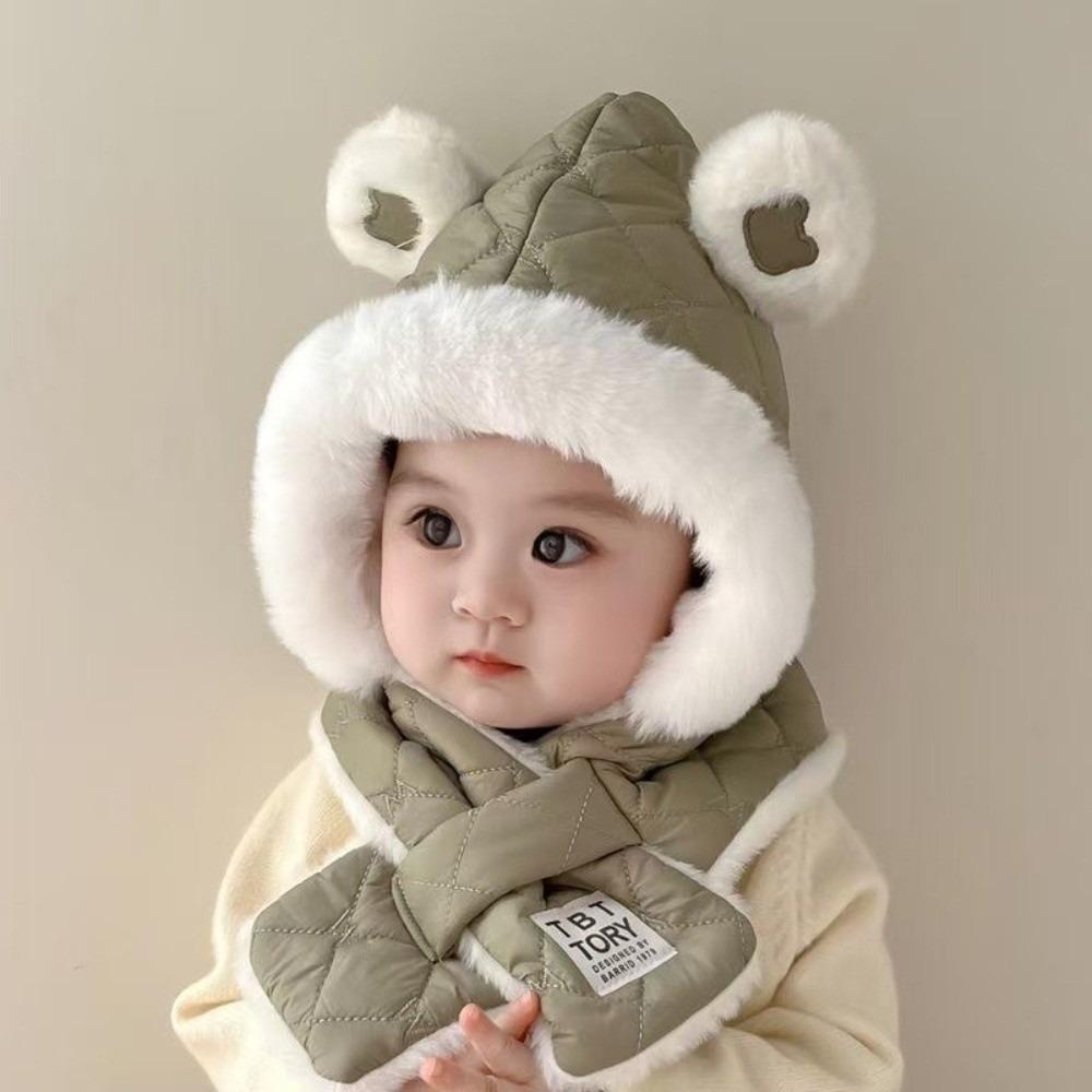 

Windproof Pullover Cap Warm Ear Protection Hat New Beanie Hat Autumn and Winter зелений