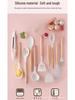 19-Piece Non-Stick Kitchenware Set: Silicone Spatula & Spoon with Wooden Handles + Knife Set In Stock