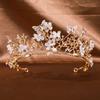 2026 Bride Cross-border Crown Headgear Handmade Butterfly Rhinestone Horse Eye Headband Accessories Wedding Bride Travel Photography Hair Accessories