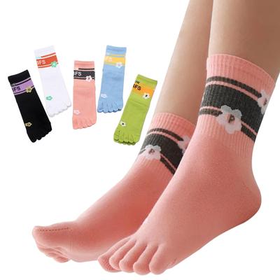 5 Toe Hard to Take 5 Toe Odor Tamanho Único Comprimento Médio de 5 Pares em 5 [MgDa] Meias Femininas, Off, Meias, Respiráveis, Resistentes, A Maioria, (E WoW/Set