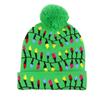 2025 autumn and winter new knitted hat Christmas holiday party LED light Christmas hat