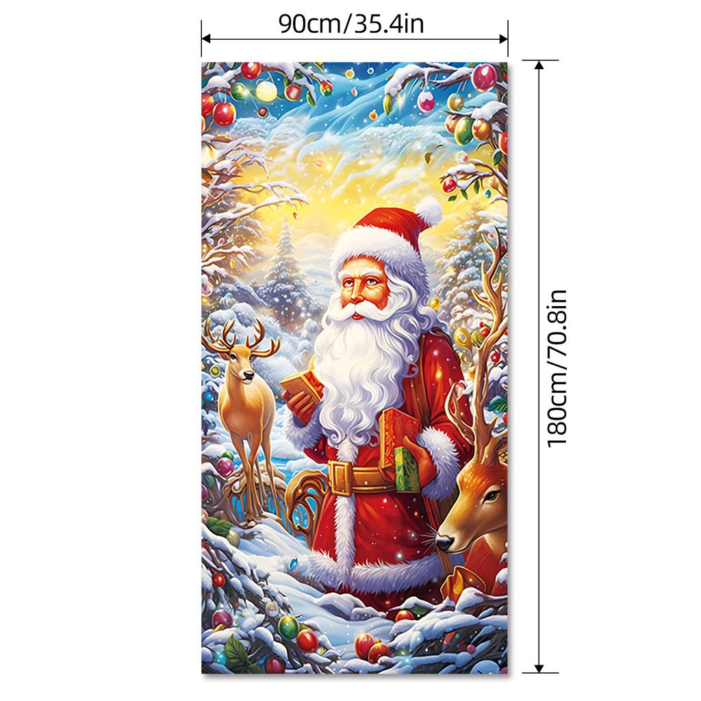 Christmas Background Cloth, Explosive Decorative Banner Hanging Cloth, Camera Couplet Direct Sales