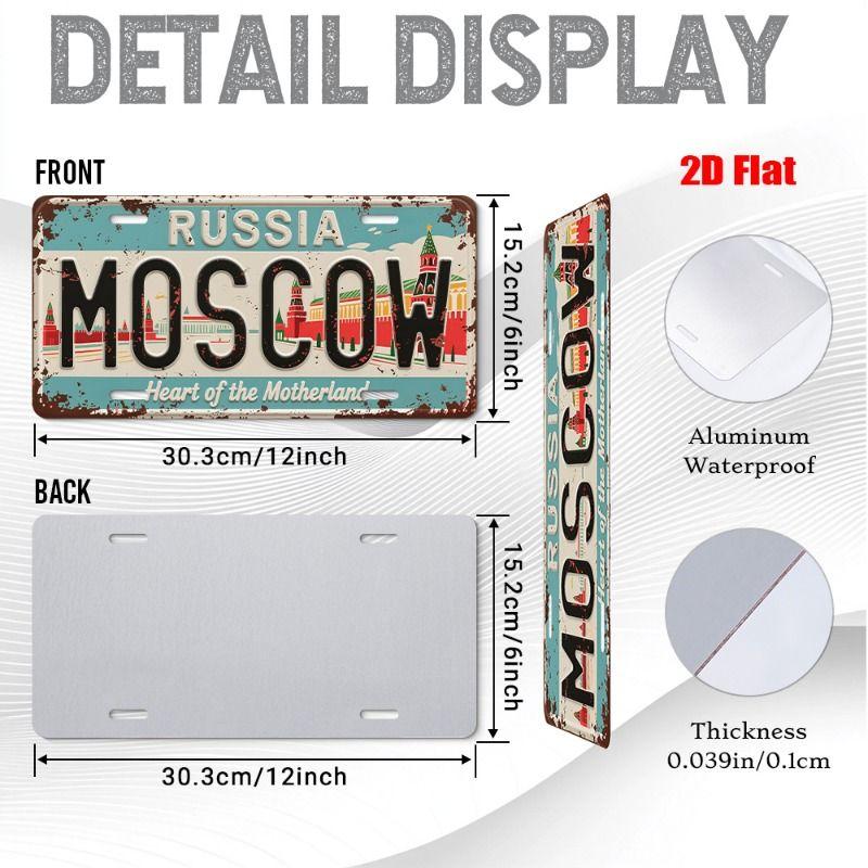 Urban City Theme Metal Tin Sign for Bar Garage Interior