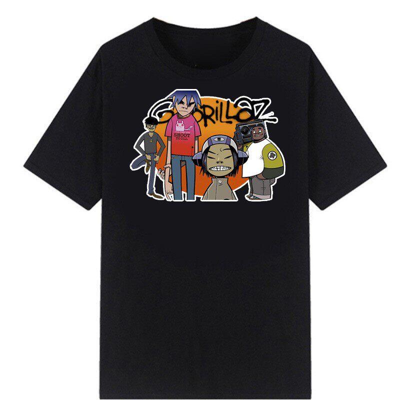 2026 Harajuku Anime Shirt Gorillaz Adult Great Quality Tshirt Graphic Tshirt Highend Luxury Unisex Style Both Of Unisex And Unisex