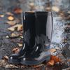 Men's Steel Toe Rain Boots PVC Rubber Boots, Waterproof Outdoor Work Durable Slip Resistant