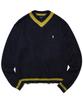 Yale Heritage Dan V-Neck Mohair Knit Navy