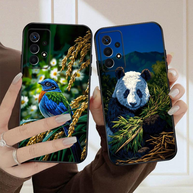 Cute Tiger and Bird For Samsung A03 Core A04 05 06 12 14 15 16 22 23 Galaxy 25 26 4G 34 35 52 53 56 71 73 90 5G Soft Phone Case