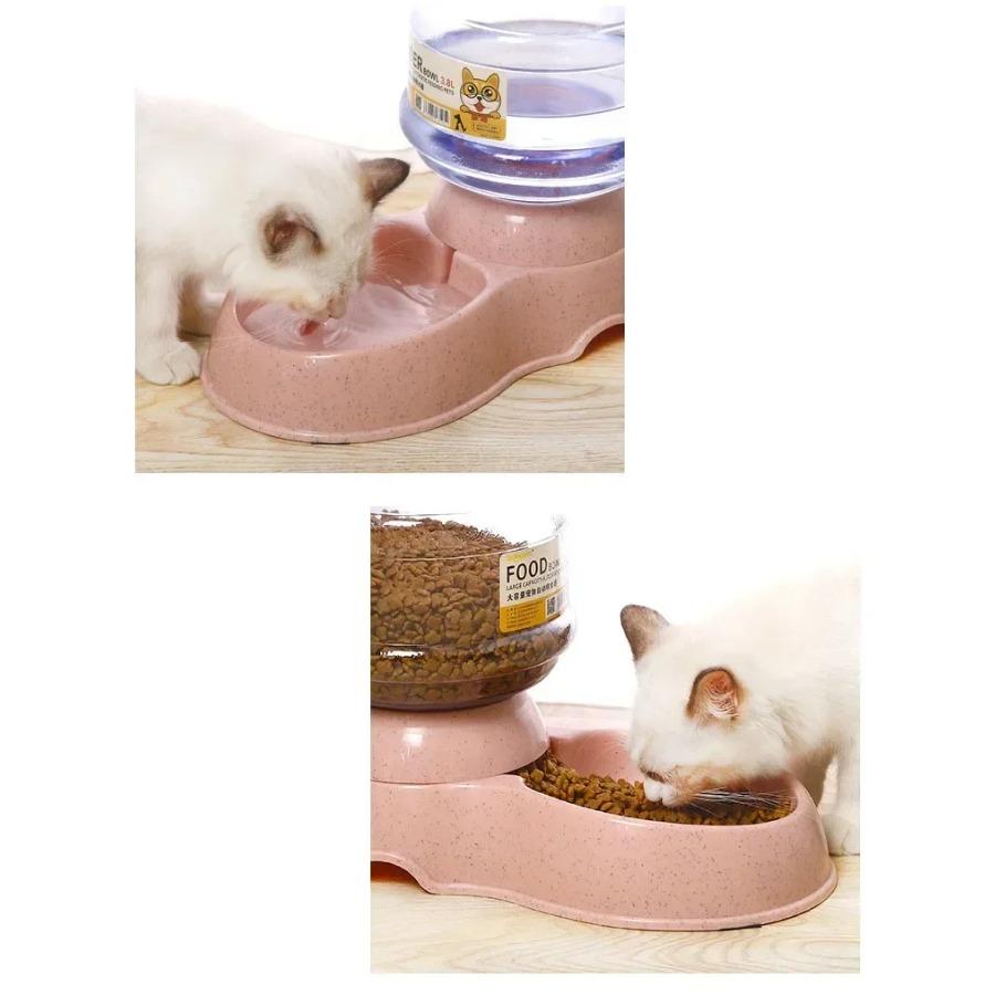Automatische Futterspender für Hunde, Plastikwasserflasche, Katzennapf, Füttern und Trinken, Wasserspender für Hunde, Futternapf für Haustiere, Heimtierbedarf