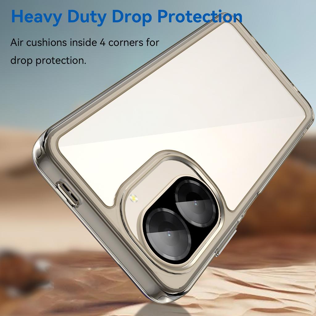 Pro Xiaomi Redmi A5 NFC (EU) (173.45mm) Pouzdro TPU + Akryl Ochranný Průhledný Kryt na Telefon