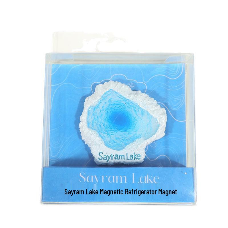 Xinjiang Sayram Lake Refrigerator Magnet - Cultural Tourism Souvenir Gift