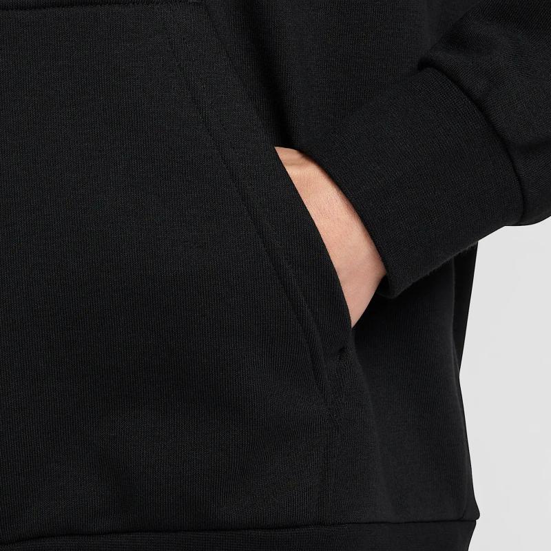 Nike Logo Volný střih Mikina s kapucí a dlouhým rukávem Pánské topy Černá HJ3571-010