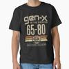 Gen X The Feral Generation Retro 70s 80s Vintage Classic T-Shirt