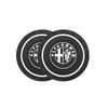 Keychain Silicone Car Coaster Auto Anti-slip Pad Water Cup Slot Mat For Alfa Romeo 4C 159 166 Spider Giulia 156 Mito 147 Volante