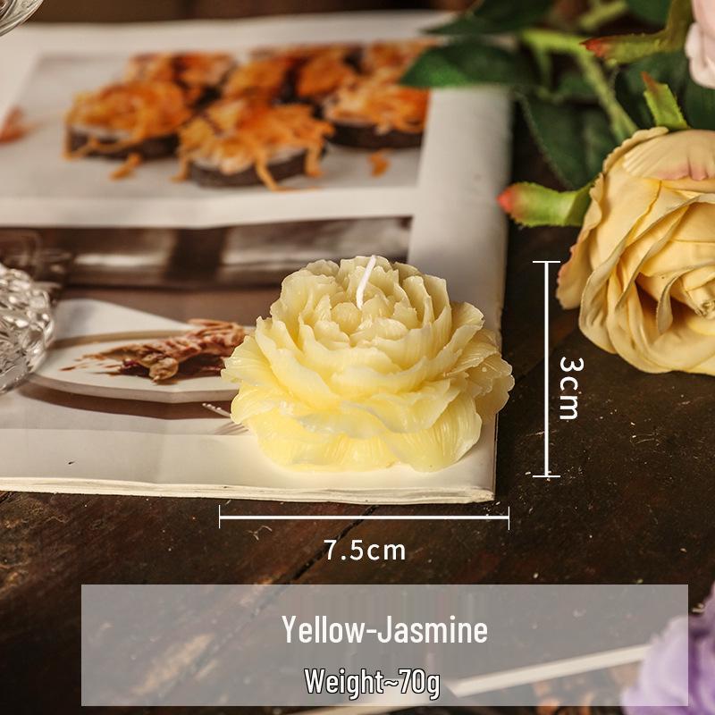 Light Luxury Rose Scented Aromatherapy Candle - Long-Lasting, Low Temperature, Creative Decorative Ornament