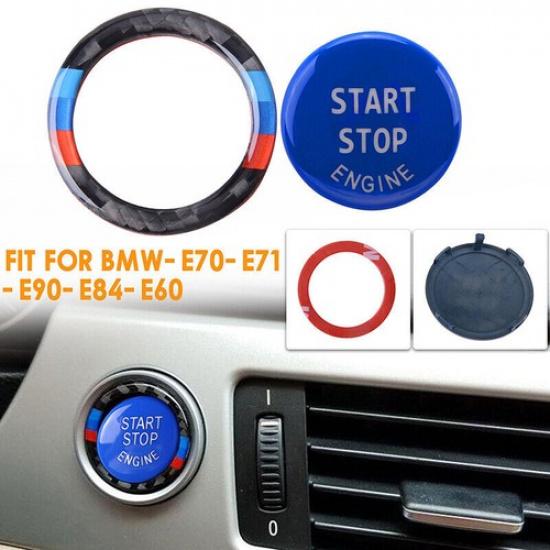 Кнопка Start-Stop Двигателя Замена Крышки Синяя Подходит для BMW 3 5 Серии E90 E60 X5