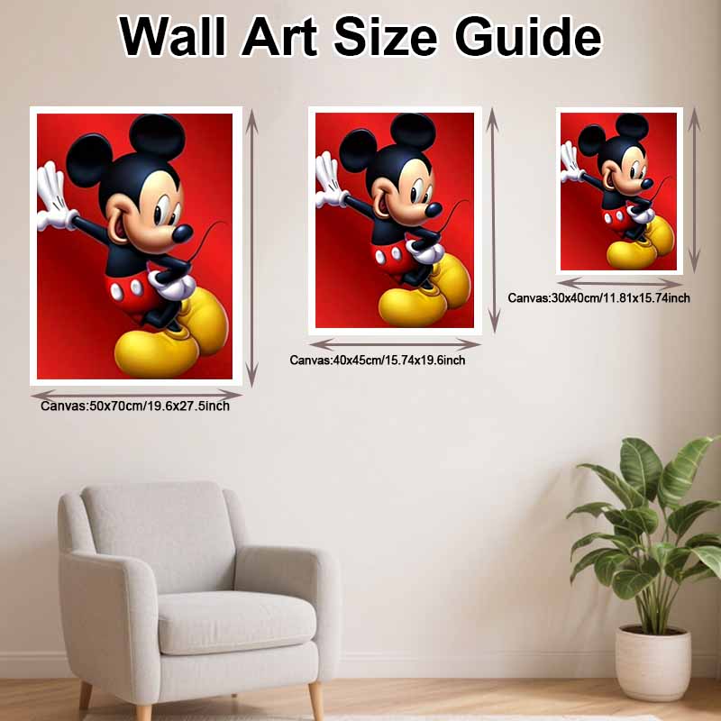 Disney DIY diamond painting 5d Mickey Mouse cartoon full drill cross stitch diamond living room bedroom decoration painting