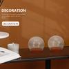 SEWACC Glass Transparent Glass Dome Display Tabletop 4 Pieces