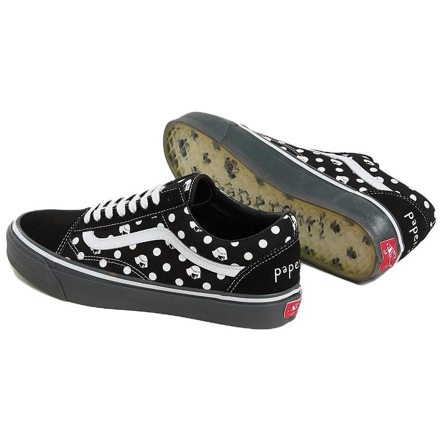 Vans Papergirl X  Old Skool Series LX Fashion Low-Top Skate Shoes Unisex Sneakers Black White VN000CXTMCG