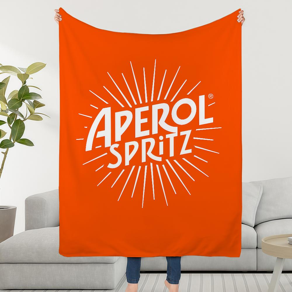 A-AperolS-ES S-SpritzS-ES Logo Blanket Soft Warm Furry Throw Super Kids Toys Bed Sofa Car Cradle 75x90cm