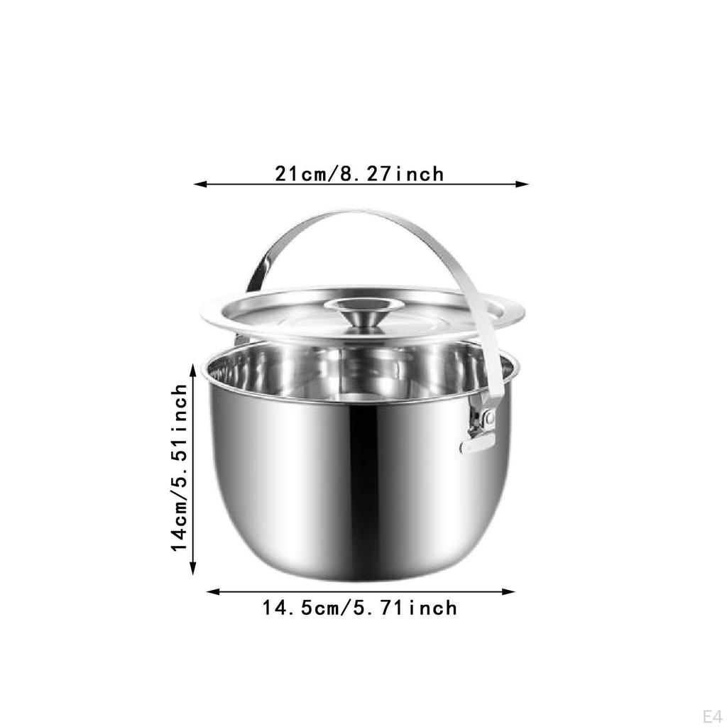 Ice Bucket with Lid Beverage Tub Beer Parties Bar Club Carry Handle Storage Bin for Restaurant