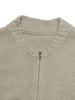 Women's Autumn Round Neck Solid Knit Cardigan with Zipper
