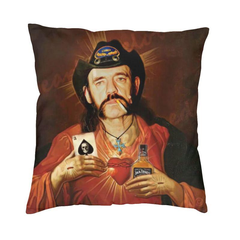 Hot Sale Jesus Meme Saint Lemmy Throw Pillow Cases for Sofa cm Cushion Cover Living Room Decoration Creative Pillowcase