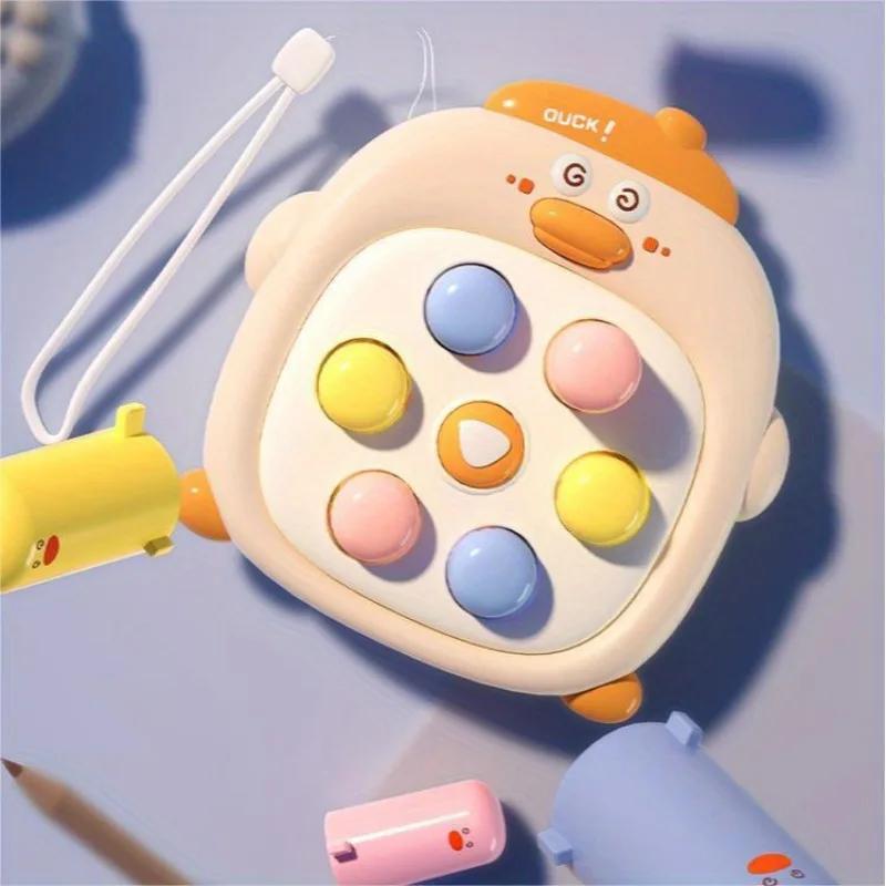 

Stress Relief Toys Handheld Electric Quick Push Bubble Fidget Toys,Mini Cartoon Whack A Mole Game Toy for 3 4 5 6 Girls Boys бежевый