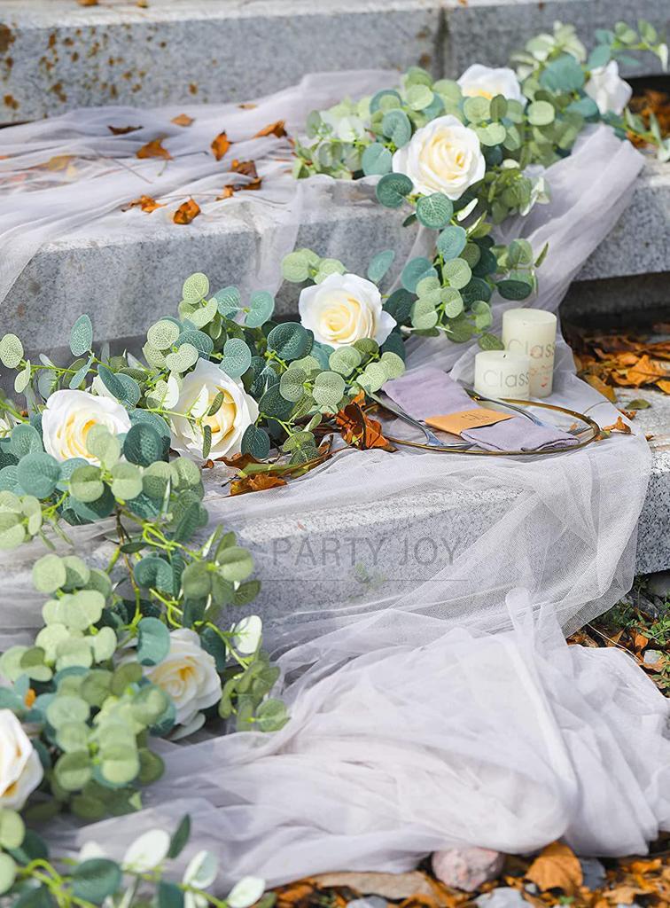 2-Meter Artificial Rose & Camellia Vine for Wedding Flower Walls & Home Table Decor