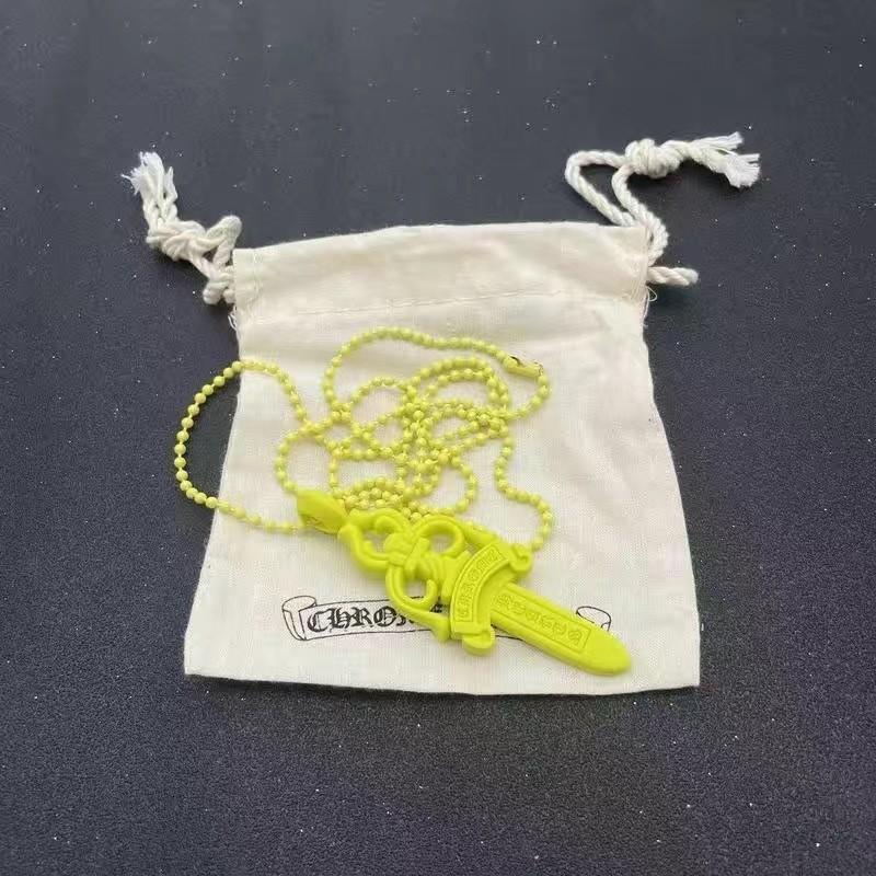 Cross Silicone Gothic Sword Colorful Necklace For Trendy Daily Wear Casual