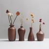 1pcs Solid Wood Vase Black Walnut Small Ornaments Wooden Crafts Home Decoration New Flower Arrangement Device