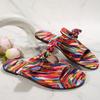 New Flat-bottomed Round-toe One-piece Women's Shoes and Large-sized Flip-flops