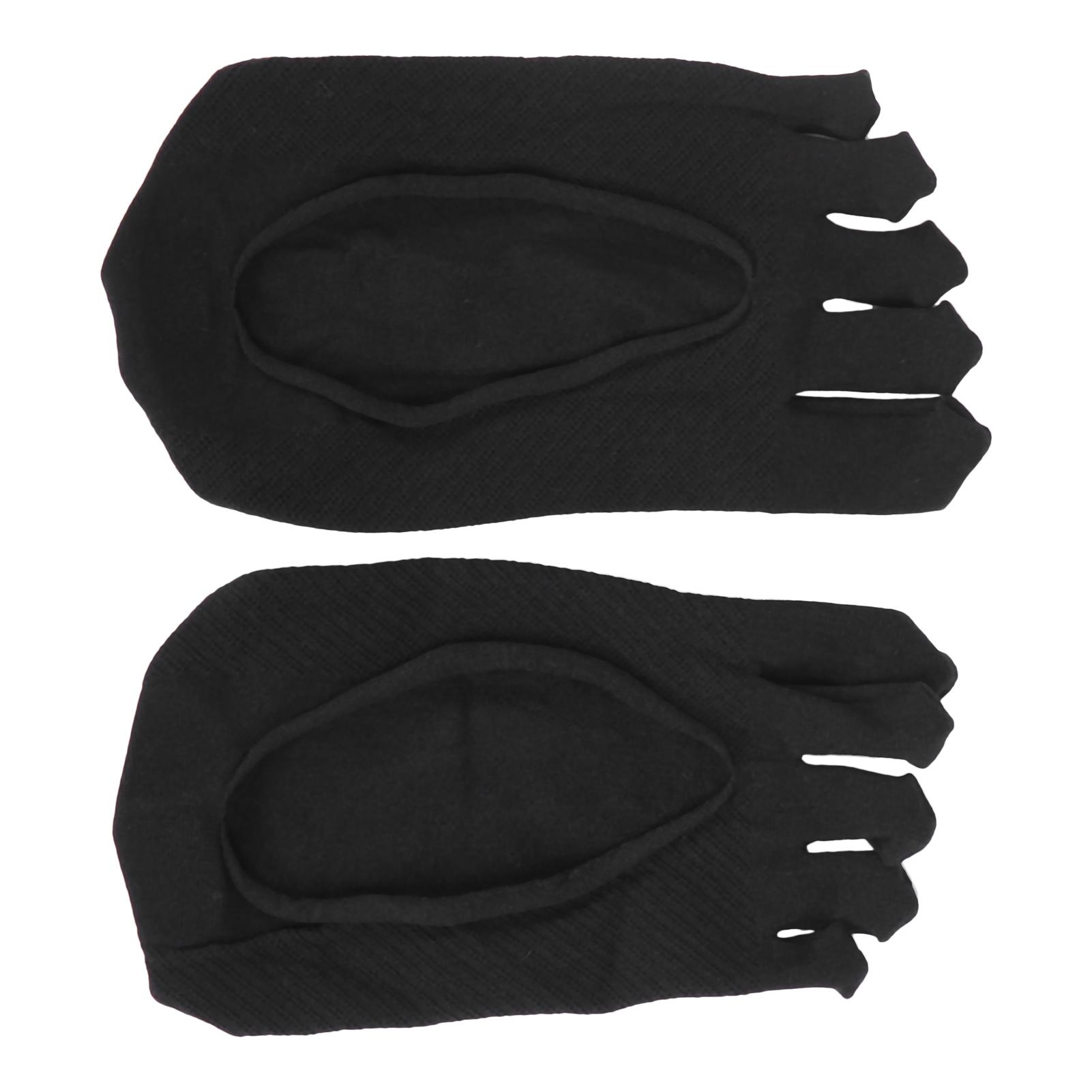 

Женские носки с пальцами, не показывающиеся, низкие, тонкие, нескользящие, невидимые, дышащие, с гелевой вставкой, серые чёрный