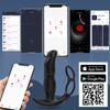Teleskopisk analvibrator sexleketøy for menn app fjernkontroll prostata massasjeapparat Bluetooth dildo vibrator buttplugg forsinkelse Ejakulasjonsring