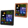 Cordless Weather Station Color Touchscreen Weather Clock Thermometer Hygrometer with Remote Sensor Temperature Humidity Meter