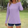 Women's Fashionable Casual Oversized Raglan Sleeve  Colour  Neck Pullover T-Shirt