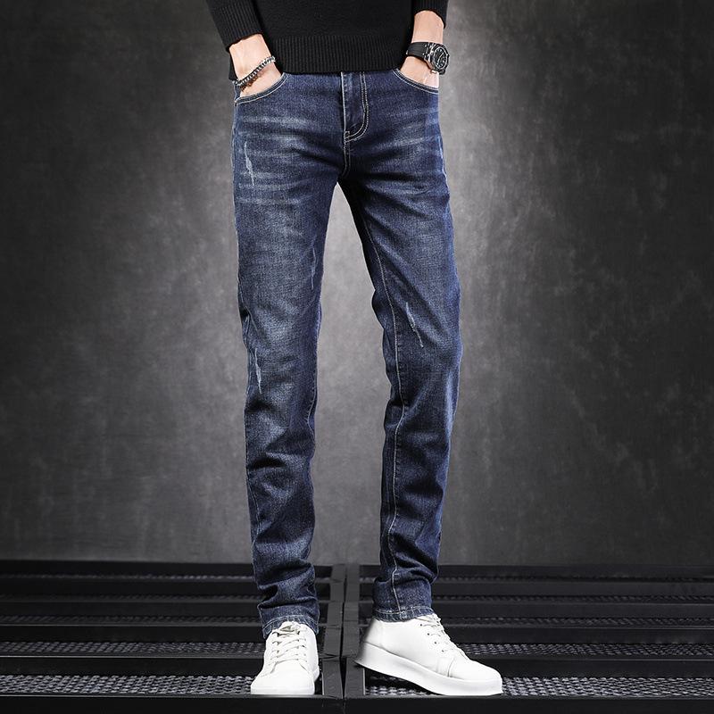 

Мужские облегающие разноцветные джинсы: Универсальные, удобные весенние брюки-карандаш 29 (2 2) 110 lbs