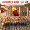 10PCS Oval-shaped Fishing Bobber Loghtweight Fishing Slip Float Durable Fishing Float  Trout Fishing