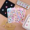 3D seal three-dimensional cute set 4 girls Christmas birthday gift craft supplies decorating mobile phones notebooks diaries DIY adhesive (C set)