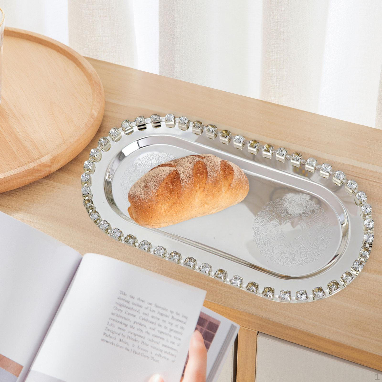 

Iron Jewelry Tray ,Bracelet Necklace Organizer ,Watch Keys Holder, Dish Cake Serving Plate