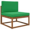 Outdoor Sofa Cushions 2 pcs Green Polyester