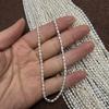 Boho Handmade Rice Pearl 2-3mm, White Natural Freshwater Pearls Beads for Jewelry Making DIY Necklace Accessories, Mother's Day Crafts 36cm
