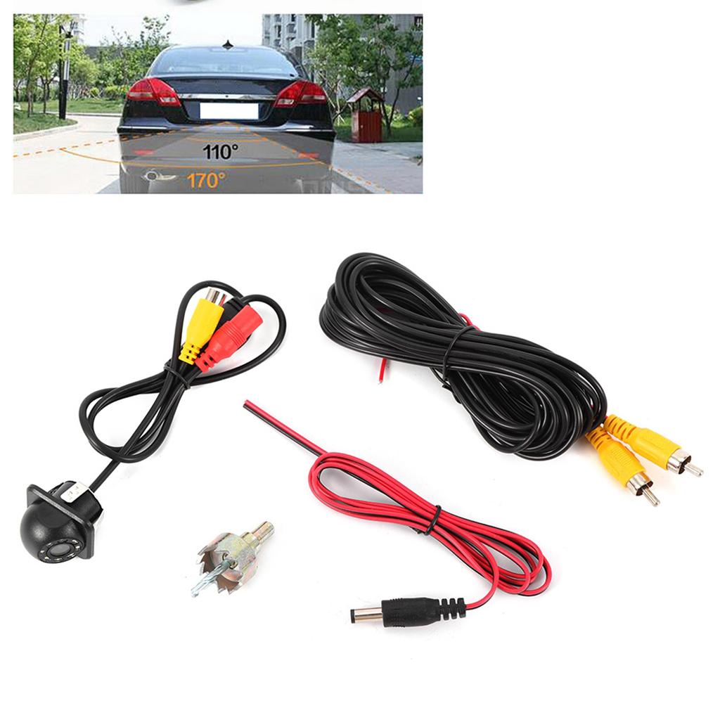 Ultraklare 170 Grad Farb-CCD-Kamera Auto Wasserdicht 8 LEDs Licht 20mm0,8in Bohrer Rückfahrkamera