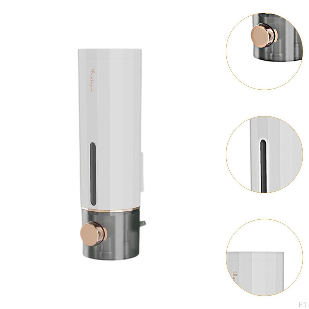 Soap Dispenser Hand Wash Wall Mount 450ml Press Type No Drill Lotion for