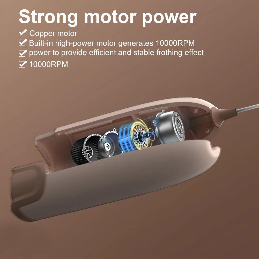 Ręczny elektryczny spieniacz do mleka automatyczna obrotowa trzepaczka do jajek kawa Cappuccino trzepaczka do śmietanki trzepaczka do spienionej mieszanki trzepaczka mikser kuchenny mieszadło