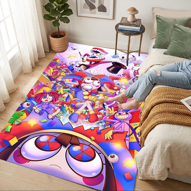 Carnival Chaos Living Room Nonslip Area Rug Soft Carpet For Bedroom Game Playroom Sofa Office Home Decor Doormat Christmas Gift C9261184